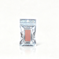 Sacs refermables en argent avec trou de suspension et fenêtre transparente pour l'emballage de bijoux, cosmétiques et échantillons, film flexible résistant aux déchirures