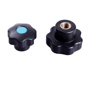 Plum Blossom Star Handle M6 M8 M10 M12 M16 Nylon Internal Thread With Cap ABS Matte Cam Knob For Machinery Adjustment - Product Image 1