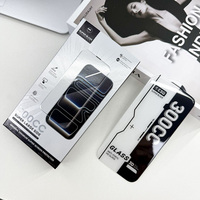 Protection d'écran en verre trempé 3D incurvé haute sensibilité sans bulles, directement de l'usine, pour iPhone 16 Pro Max, 18, 17, 15 Pro – Accessoires de téléphone anti-rayures