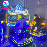 Funspace - Machine de jeu d'arcade à monnayeur, simulateur de conduite moto à deux places
