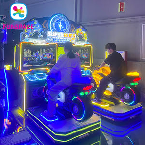 Machine de jeu d'arcade de course de moto avec <span class=keywords><strong>volant</strong></span> vidéo à pièces, simulateur de conduite automobile - Product Image 5