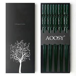 Set de palillos con diseño de flores de cerezo, palillos de fibra de vidrio para restaurantes chinos y japoneses. - Product Image 2