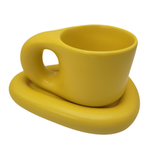 Style nordique Ins tasses à café en céramique en gros 10oz <span class=keywords><strong>tasse</strong></span> à café en céramique potelée tasses à café drôles - Product Image 4