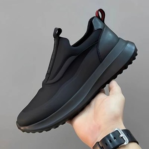 Chaussures pour hommes, style sport, semelle épaisse, pour la marche, chaussures décontractées pour la course, légères, respirantes, semelle souple - chaussures monobloc - Product Image 1