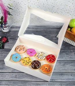 Boîtes en papier personnalisées de haute qualité pour boulangeries en Chine, boîte à donuts sur mesure avec fenêtre, vente en gros, prix abordable - Product Image 2