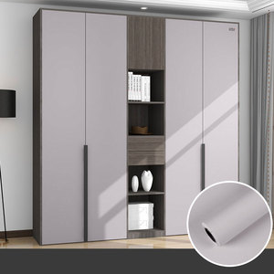 Film décoratif PVC écologique 120 cm, toucher doux mat, imperméable, autocollant, pour meubles, armoires de cuisine, portes - Product Image 3