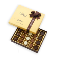 Boîte de papier cadeau de vacances pralines assorties Saint Valentin boîte de chocolat Ramadan boîte d'emballage cadeau pour lait noix de chocolat noir