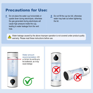 Botella de Agua Hidrogenada Portátil Negra con Tecnología SPE PEM, Inhalador y DuPont <span class=keywords><strong>Nafion</strong></span> 117, al por Mayor, MOQ Bajo, la Mejor de Japón - Product Image 5