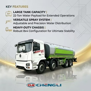 Camion-citerne à eau Dongfeng D3l 8X4 350HP 22 tonnes - Product Image 3