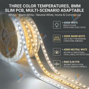 Bande lumineuse <span class=keywords><strong>LED</strong></span> 20M <span class=keywords><strong>220V</strong></span> sans transformateur, Ra≥80, CRI élevé, 3000K 4000K 6000K, découpable, étanche IP44 - Product Image 5
