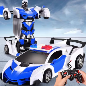 <span class=keywords><strong>Transfiguración</strong></span> 2 en 1 Robots Modelo de vehículo deportivo Recargable One Click Control remoto eléctrico Coche de juguete Caja de color Regalo - Product Image 4
