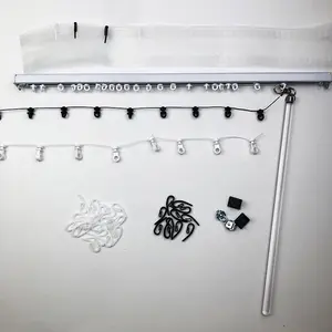 アクリルウィンドウプルバトンスティックカーテントラックアクセサリー透明バークリアスティックカーテンバトンワンド - Product Image 6