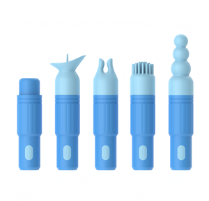 Xách Tay Mini Nữ Vibrator Với 9 Mạnh Mẽ Rung Tần số-C Sạc Có Thể Thay Thế Đầu Bao Gồm - Product Image 3