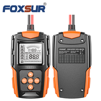 Analyseur de batterie FOXSUR pour camion, moto, voiture, 12V 24V, testeur intelligent de batterie GEL AGM EFB au plomb-acide, testeur de résistance interne