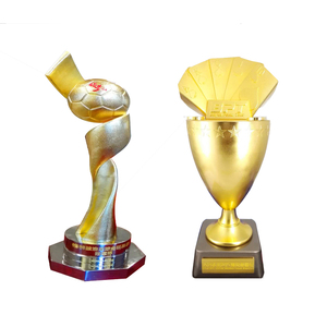 Nouveau design de trophée doré base de natation sports coupe de football international - Product Image 2