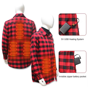 Camisa Térmica Personalizada <span class=keywords><strong>para</strong></span> Exteriores <span class=keywords><strong>para</strong></span> la Temporada de Frío, Camisa Térmica con Control de Temperatura de 3 Niveles, Chaqueta Térmica de Invierno - Product Image 3