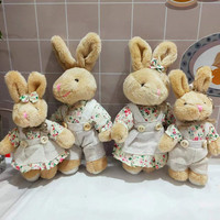 Nouveau couple lapin en peluche pendentif jouet maxi lapin poupée sac à dos sac porte-clés lapin pendentif poupée