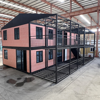 Maison modulaire en acier extensible de luxe à deux étages 40x20x10 pieds Conteneur préfabriqué pliable Tiny House Design moderne pour la vie