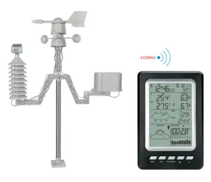 Wireless Weather Station Wifi Anemometer Outdoor Solar Panel 7 In 1 Household Weather Station with Data Logging