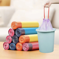 Sacs poubelles jetables en plastique personnalisés en gros pour usage médical, cuisine, automobile, avec cordon de serrage