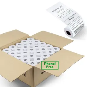 Phenol Free Thermal Jumbo Roll 35 48 50 55 60 70 80 Gsm Receipt Paper 80mm 57mm Thermal Paper Roll For Bill Roll