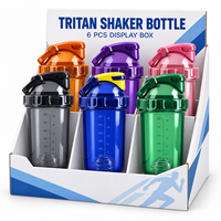 Mixeur de protéines 500 ml en TRITAN, étanche, sans BPA, écologique, avec fouet 304, ouverture à pression, pour le voyage