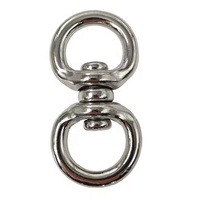 Anneau rotatif en fonte de fer en forme de 8 émerillons anneau maillon de chaîne anneau universel boucle de bagage 67X22mm porte-clés chien vache cheval matériel pour animaux de compagnie