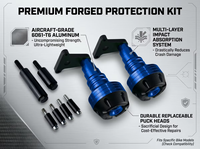 Ensemble de protection de cadre de moto, protection contre les chutes, barre de protection de carénage, tampon de protection pour Kawasaki Z400 Ninja 400