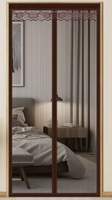 Moustiquaire magnétique moderne 100x210cm à fermeture automatique anti-moustiques et anti-insectes, installation facile pour portes et fenêtres