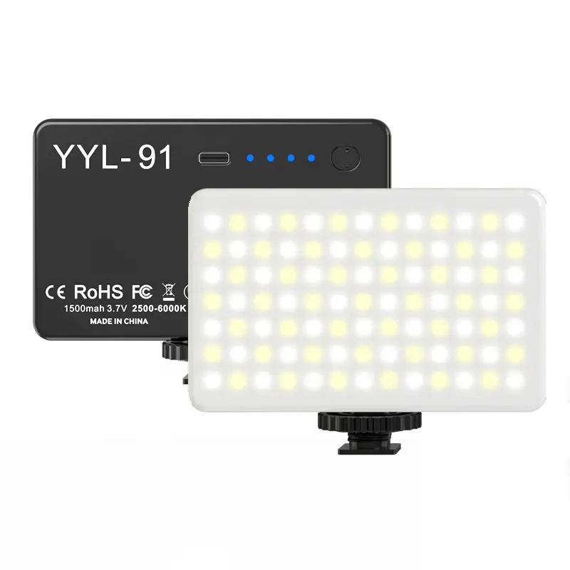工場売れ筋充電式LEDビデオカメラ写真照明フィルライトVlogソフトメイクアップリングライト