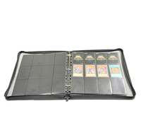 Classeur de cartes à collectionner MIO 12 poches en PU, personnalisable, avec fermeture éclair, capacité 480+ cartes, pour cartes gradées