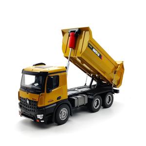 <span class=keywords><strong>Huina</strong></span> <span class=keywords><strong>1582</strong></span> 1/14 10 Canales Aleación Metálica Hobby 6 Ruedas Cargador Control Remoto Ingeniería Volquete Camiones Juguetes de Construcción RC - Product Image 4