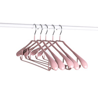 Multifunktionale PVC-beschichtete Kleiderbügel mit breiten Schultern, rutschfest, markierungsfrei, verdickte Wäscheständer, modern und minimalistisch