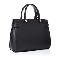 Sacs à main noirs en cuir PU pour femme, accessoire de bureau, poignée supérieure, marque