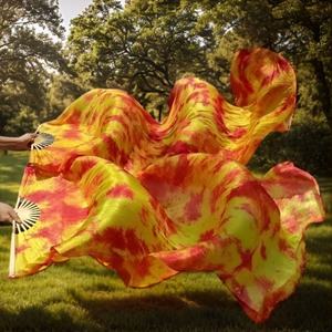 Ventaglio di seta veli di <span class=keywords><strong>danza</strong></span> del ventre colorato in cravatta ventagli di seta per adorare lo spettacolo di <span class=keywords><strong>danza</strong></span> arti - Product Image 6