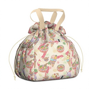 Sac à déjeuner imprimé <span class=keywords><strong>Hawaïen</strong></span> Poke Bowl, motif Kawaii Spam Musubi, sac isotherme pour voyage - Product Image 1
