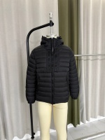 Veste d'hiver pour homme avec capuche et poches pour lunettes, en coton matelassé vertical, résistante au vent, pour usage quotidien, trois couleurs, vente en gros