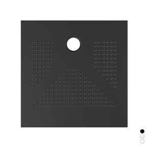 Plato de ducha de cerámica blanco mate 80 x 80 cm H3.6 cuadrado para uso en baño - Product Image 1