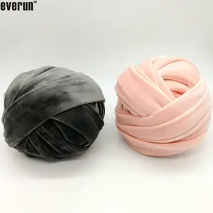 Tube minky en peluche super doux D4cm, sans fibre creuse, super géant, lavable en machine, grande boucle, tricot à la main, vente en gros, fil tressé