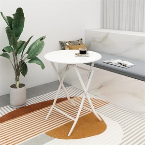 Juego de 3 Piezas para Balcón, Muebles de Hierro Forjado, Mesa Plegable de Metal para Bistro, Cafetería, Bar, Jardín Exterior - Product Image 3