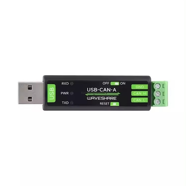 WaveShare Custom Baud Rates USB CAN Bus Adapter Analyzer Multiple Operating Modes STM32 Based Communication Networking Product