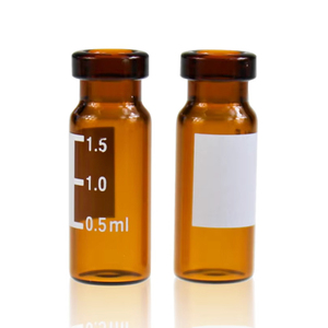 Crimp Top Sample <b>Vial</b> 11mm Amber <b>Glass</b> HPLC GC <b>Vials</b> for Preparative Chromatography Autosampler - Product Image 2