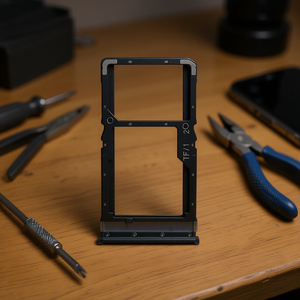 Vassoio porta SIM Dual Cut per Poco X3 Pro, colore nero, ricambio per riparazione telefono - Product Image 3