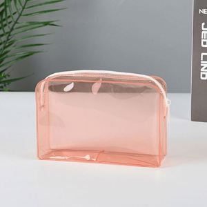 Bolsas de Maquillaje Personalizables de PVC con Logotipo, Bolsas de Cosméticos Portátiles con Cierre, MOQ Bajo, Tamaño Transparente/Colorido Personalizado - Product Image 6