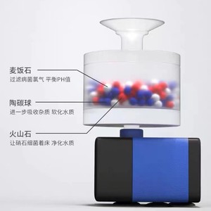 Fontaine à eau automatique en céramique pour chats, style montagne enneigée, avec clochette, capacité 300 ml, distributeur d'eau pour animaux de compagnie - Product Image 2