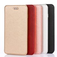 Dompet Kartu Lipat Kulit Polos untuk iPhone 17 Pro Max 16 15  Penutup Belakang Transparan Pelindung dengan Penyangga Kartu