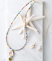 Zooying – collier de perles ajustable, bijoux coquille, collier fait à la main, bijoux à la mode d'été 2023