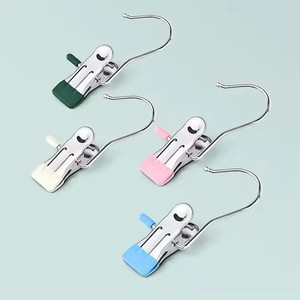 Hot Bán Thép Không Gỉ Liền Mạch Clip Clip Móc Áo Quần Short Móc Clip Giặt Pegs Cho Treo Quần Áo Khô Clip Chùm - Product Image 1