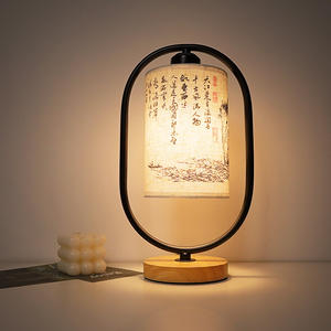 Nordique rétro moderne E14 veilleuse lampe de Table personnalité Simple créatif nouveau tissu chinois chevet en bois massif pour chambre - Product Image 4