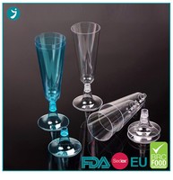 Verres à vin en plastique de 6oz tasse jetable tasses de bar à vin PS pour le vin de gobelet en plastique de fête
